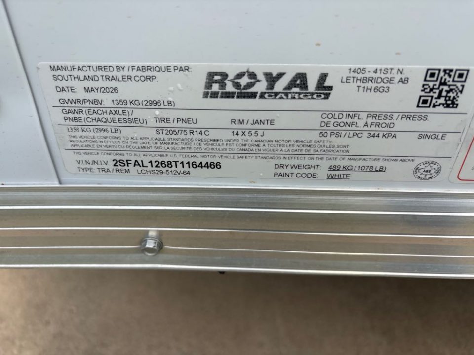 New 2026 SOUTHLAND TRAILER CORP. LCHS29-512V-64R Cargo / Enclosed Trailer