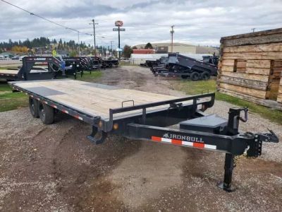 New 2027 Iron Bull 102"x24' 14K Deckover Tilt Trailer