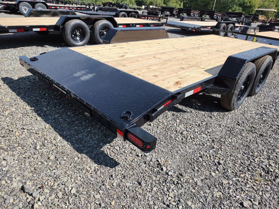 New 2027 Sure-Trac 7'x18' C-CHANNEL CAR TRAILER 7K