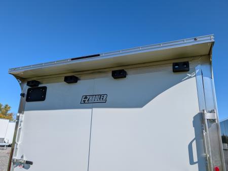 New 2027 E-Z Hauler EZEC8.5X24CH-XLT-P Car Hauler 7 FOOT 1 INCH INTERIOR HEIGHT 080 POLYCORE, TRANSLUCENT ROOF, CANOPY, TORSION AXLES, FREE ALUMINUM WHEEL UPGRADE