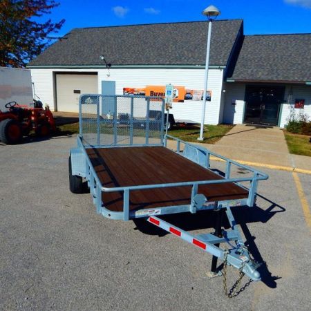 New 2023 Silver Mountain Trailers 7 x 12 Low Side Aluminum Utility Trailer 3K Utility Trailer