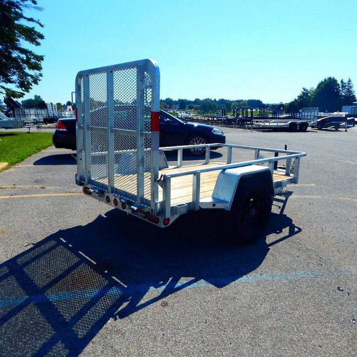 New 2023 Silver Mountain Trailers 5 x 8 Low Side Aluminum Utility Trailer 3K Utility Trailer