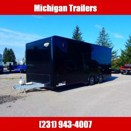 New 2025 Impact Trailers 8.5 x 22 Shockwave Flat Top Bullnose Aluminum Race 10K Car Hauler