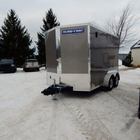 New 2026 Sure-Trac 7X12 7K PRO-SERIES V-NOSE 7' Cargo / Enclosed Trailer