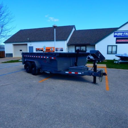 New 2026 Midsota 82 x 14 Versa Dump 15.4K BP Telescopic Dump Trailer