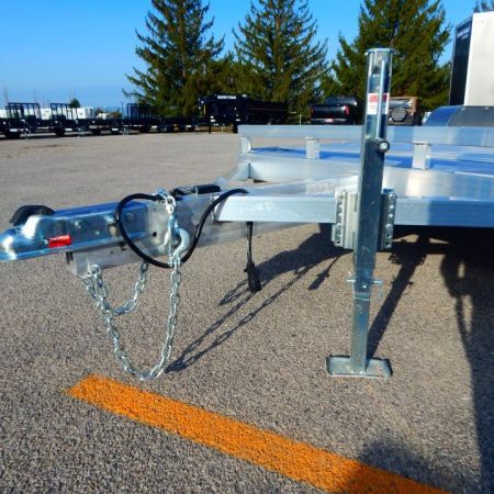 New 2027 Aluma 8220 HEAVY TILT TANDEM AXLE ELECTRIC BRAKE FRONT RAIL STD 5K RTD 15" ALUMINUM WHEELS Car Hauler