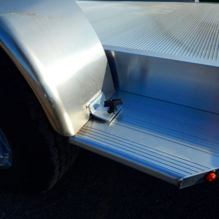 New 2027 Aluma 8220 HEAVY TILT TANDEM AXLE ELECTRIC BRAKE FRONT RAIL STD 5K RTD 15" ALUMINUM WHEELS Car Hauler