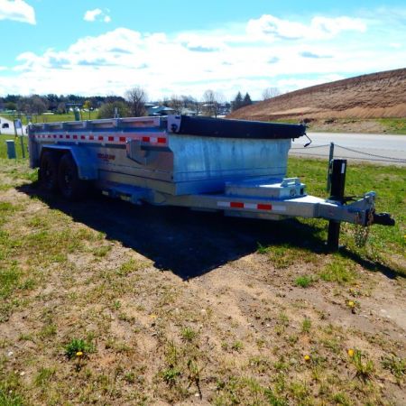 New 2026 Midsota 82 x 16 Versa Dump Scissor 15.4K Dump Trailer