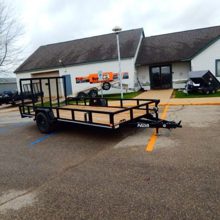 New 2026 Midsota 82 x 14 Nova Tube Top Utility Trailer, 3K Idl Utility Trailer