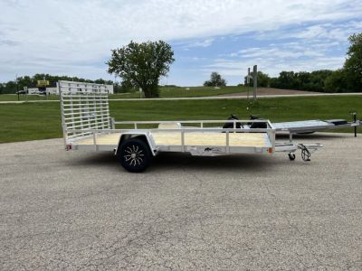 New 2026 Black Rhino Aluminum 5K GVWR, 81 x168 , EXS714-5K w/ Wood Deck Utility Trailer