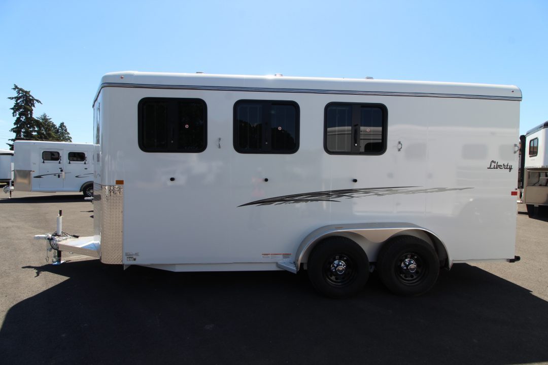 New 2027 Thuro-Bilt Liberty Extra Tall - Large Adjustable Stalls - 3 Horse Trailer - Swing out saddle rack