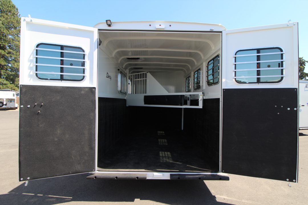 New 2027 Thuro-Bilt Liberty Extra Tall - Large Adjustable Stalls - 3 Horse Trailer - Swing out saddle rack