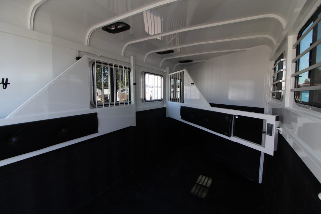 New 2027 Thuro-Bilt Liberty Extra Tall - Large Adjustable Stalls - 3 Horse Trailer - Swing out saddle rack