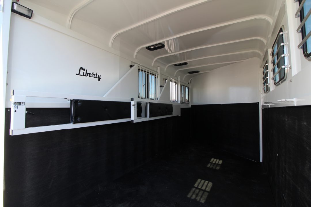 New 2027 Thuro-Bilt Liberty Extra Tall - Large Adjustable Stalls - 3 Horse Trailer - Swing out saddle rack