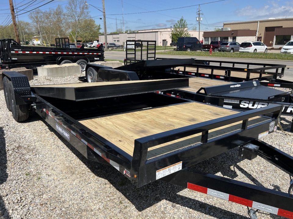 New 2026 Sure-Trac 7 X 18 + 4 Tilt Bed Equipment 14K Tilt Trailer
