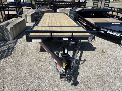 New 2026 Sure-Trac 7 X 18 + 4 Tilt Bed Equipment 14K Tilt Trailer