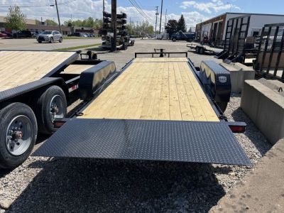 New 2026 Sure-Trac 7 X 18 + 4 Tilt Bed Equipment 14K Tilt Trailer
