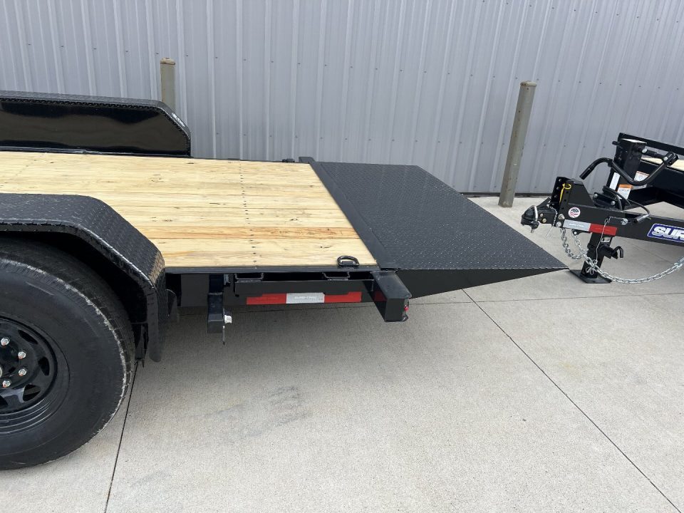New 2026 Sure-Trac 7 X 16 + 4 Tilt Bed Equipment 14K Tilt Trailer