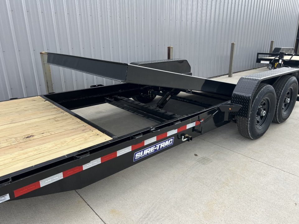 New 2026 Sure-Trac 7 X 16 + 4 Tilt Bed Equipment 14K Tilt Trailer