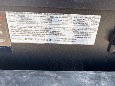 New 2026 Behnke LPD83X14E802 Dump Trailer