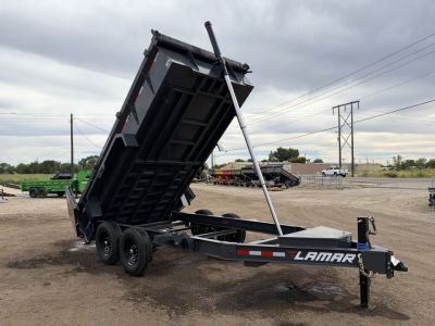 New 2026 Lamar 7x14 14k Telescopic Dump Trailer
