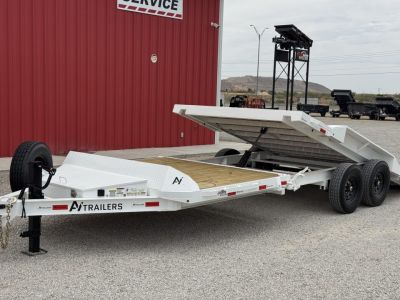 New 2026 Ascend Industries 24' BP TILT TRAILER, 2-7K AXLES, POWER TILT, DRIVEOVER FENDERS, Tilt Trailer