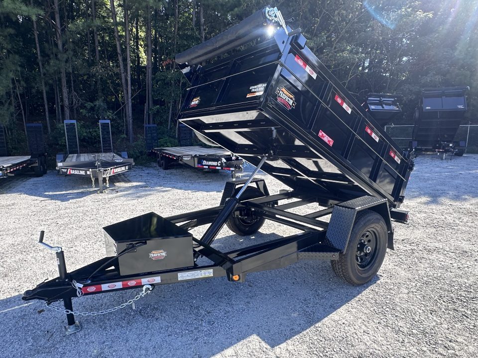 New 2026 Covered Wagon 5'x8' Dump, 2' Sides, 6K GVWR, Spare Tire