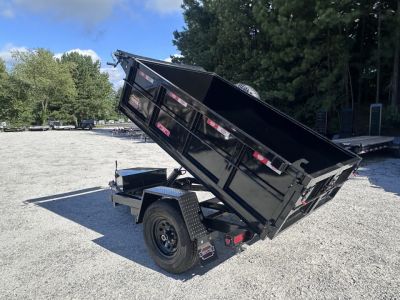 New 2026 Covered Wagon 5'x8' Dump, 2' Sides, 6K GVWR, Spare Tire
