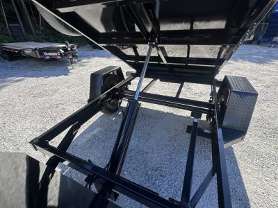 New 2026 Covered Wagon 5'x8' Dump, 2' Sides, 6K GVWR, Spare Tire