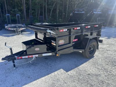 New 2026 Covered Wagon 5'x8' Dump, 2' Sides, 6K GVWR, Spare Tire