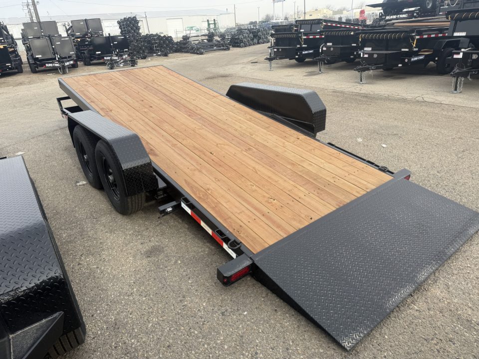 New 2026 Sure-Trac 7 x 18 Tilt Bed Equipment Trailer, 14K Equipment Trailer