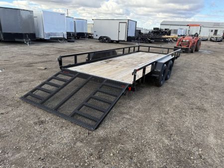 New 2026 Sure-Trac 7 x 18 Tube Top Utility 7K Utility Trailer