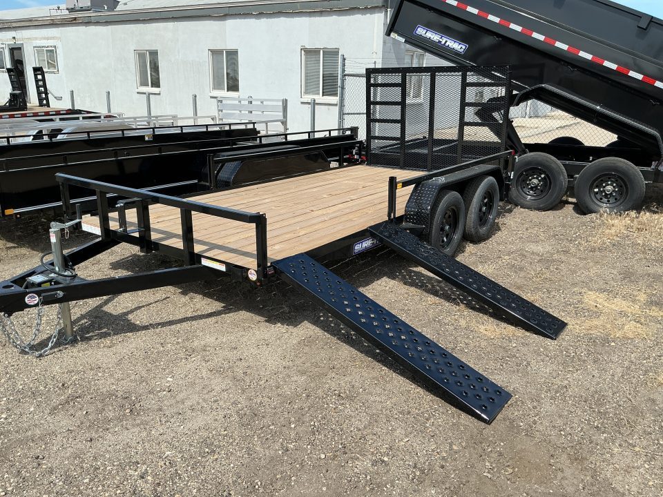 New 2026 Sure-Trac 7 x 14 Tube Top ATV 7K ATV Trailer