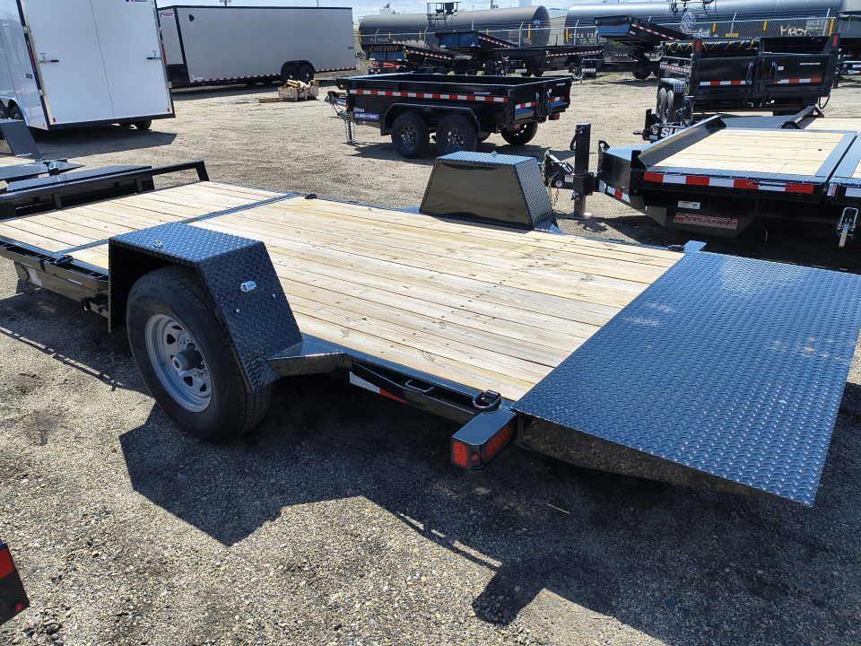 New 2025 Sure-Trac 78 IN x 12+4 Single Axle Tilt Bed Equipment Trailer, 7.8K Equipment Trailer