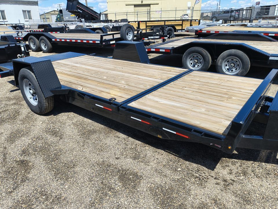 New 2025 Sure-Trac 78 IN x 12+4 Single Axle Tilt Bed Equipment Trailer, 7.8K Equipment Trailer