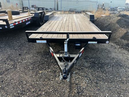 New 2026 Sure-Trac 7 x 20 (18+2) C-Channel Wood Deck Car Hauler 7K Car Hauler