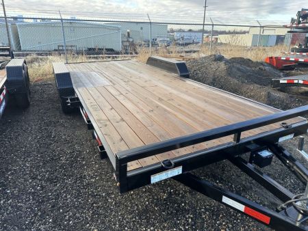 New 2026 Sure-Trac 7 x 20 (18+2) C-Channel Wood Deck Car Hauler 7K Car Hauler