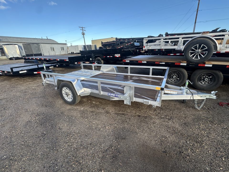 New 2025 Sure-Trac 6 X 12 Aluminum Tube Top Utility, 3K Idler Utility Trailer