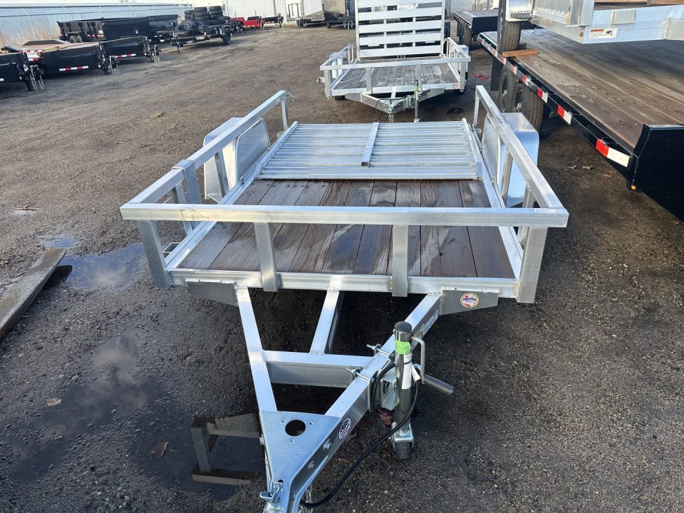 New 2025 Sure-Trac 6 X 10 Aluminum Tube Top Utility, 3K Idler Utility Trailer