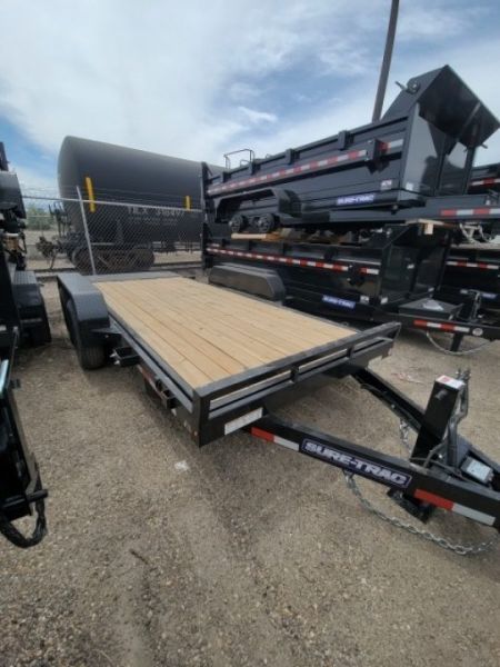 New 2026 Sure-Trac 7 x 16 Tilt Bed Equipment 14K Equipment Trailer