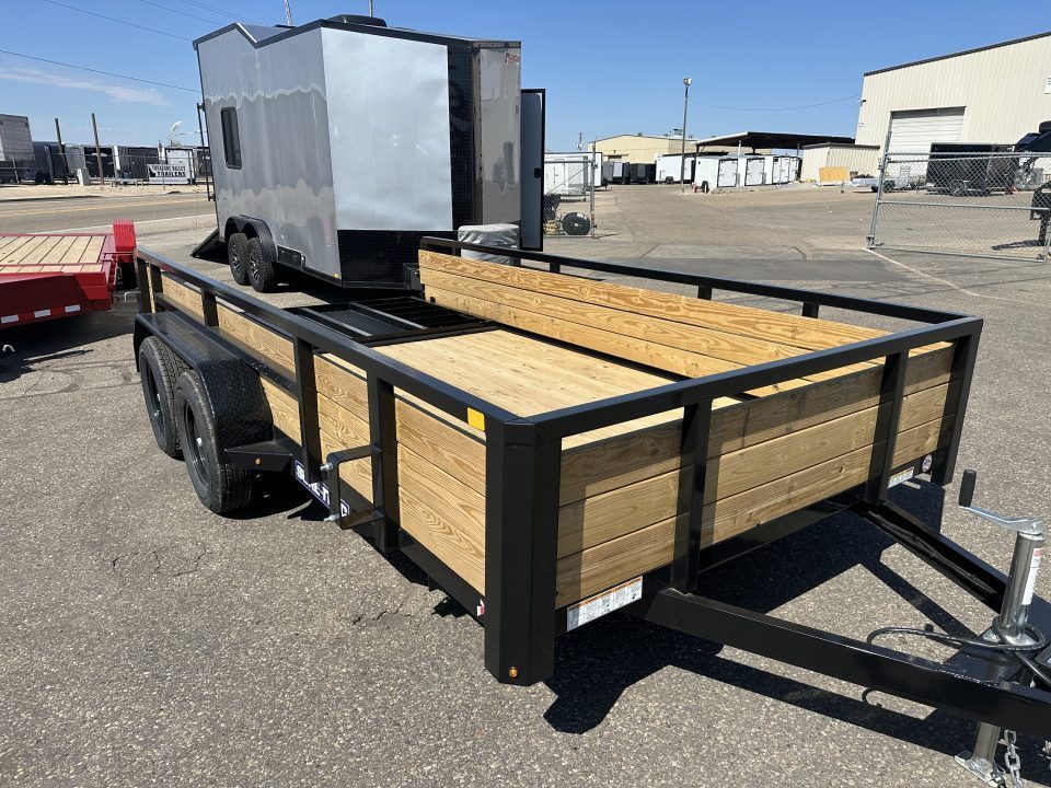 New 2026 Sure-Trac 7 x 14 Tube Top Three Board 7K Utility Trailer