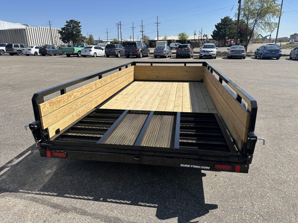 New 2026 Sure-Trac 7 x 14 Tube Top Three Board 7K Utility Trailer