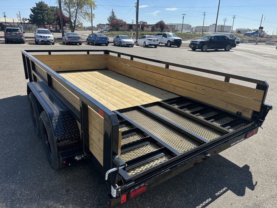 New 2026 Sure-Trac 7 x 14 Tube Top Three Board 7K Utility Trailer