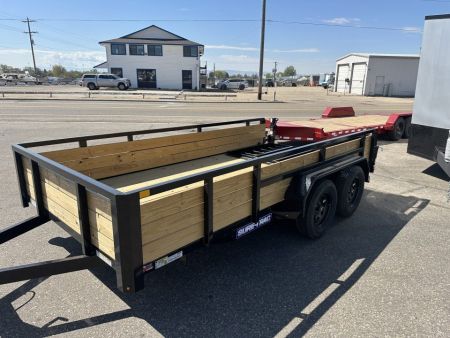 New 2026 Sure-Trac 7 x 14 Tube Top Three Board 7K Utility Trailer