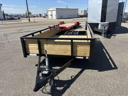 New 2026 Sure-Trac 7 x 14 Tube Top Three Board 7K Utility Trailer