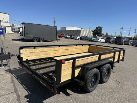 New 2026 Sure-Trac 7 x 14 Tube Top Three Board 7K Utility Trailer