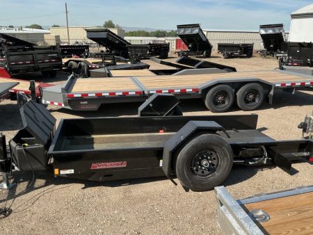 New 2026 Midsota 52 x 12 SL Tilt Rotating Axle 7.7K Utility Trailer