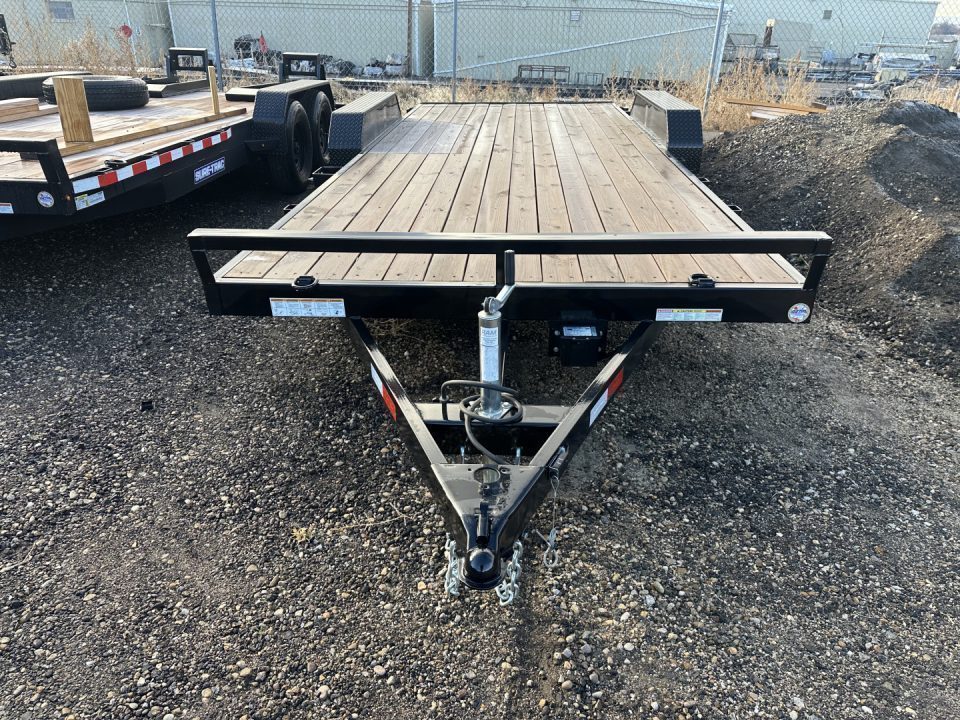 New 2025 Sure-Trac 7 x 20 (18+2) C-Channel Car Hauler Trailer, 7K Car Hauler