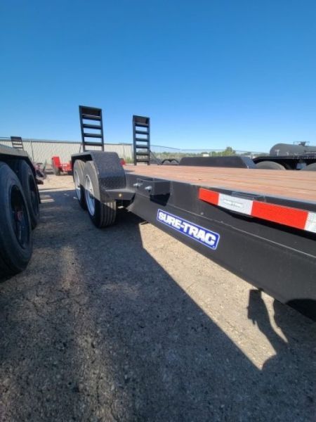 New 2026 Sure-Trac 7 x 18 (16+2) Equipment Trailer, 16K Equipment Trailer
