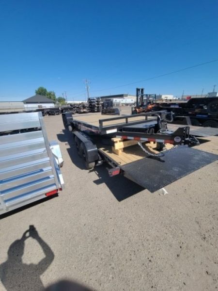 New 2026 Sure-Trac 7 x 20 (16+4) Tilt Bed Equipment 14K Utility Trailer